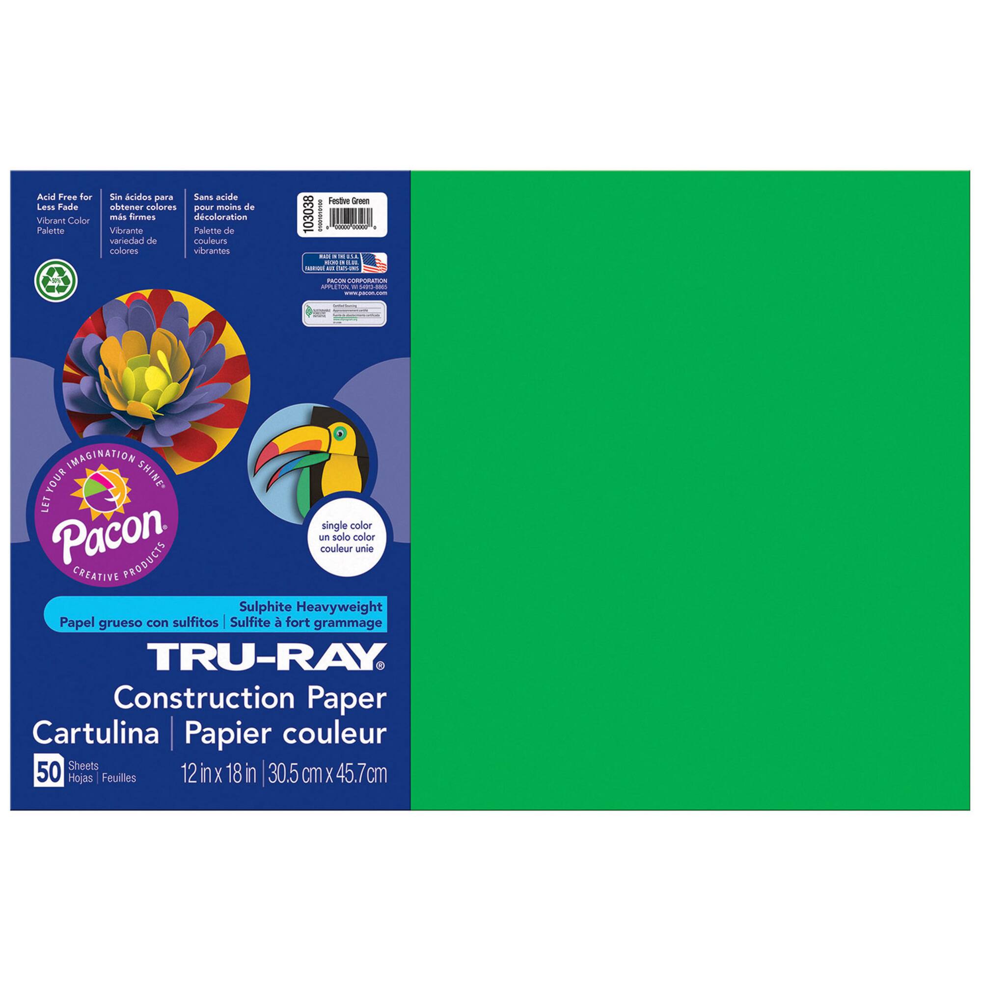 Tru-Ray® 12" x 18" Construction Paper